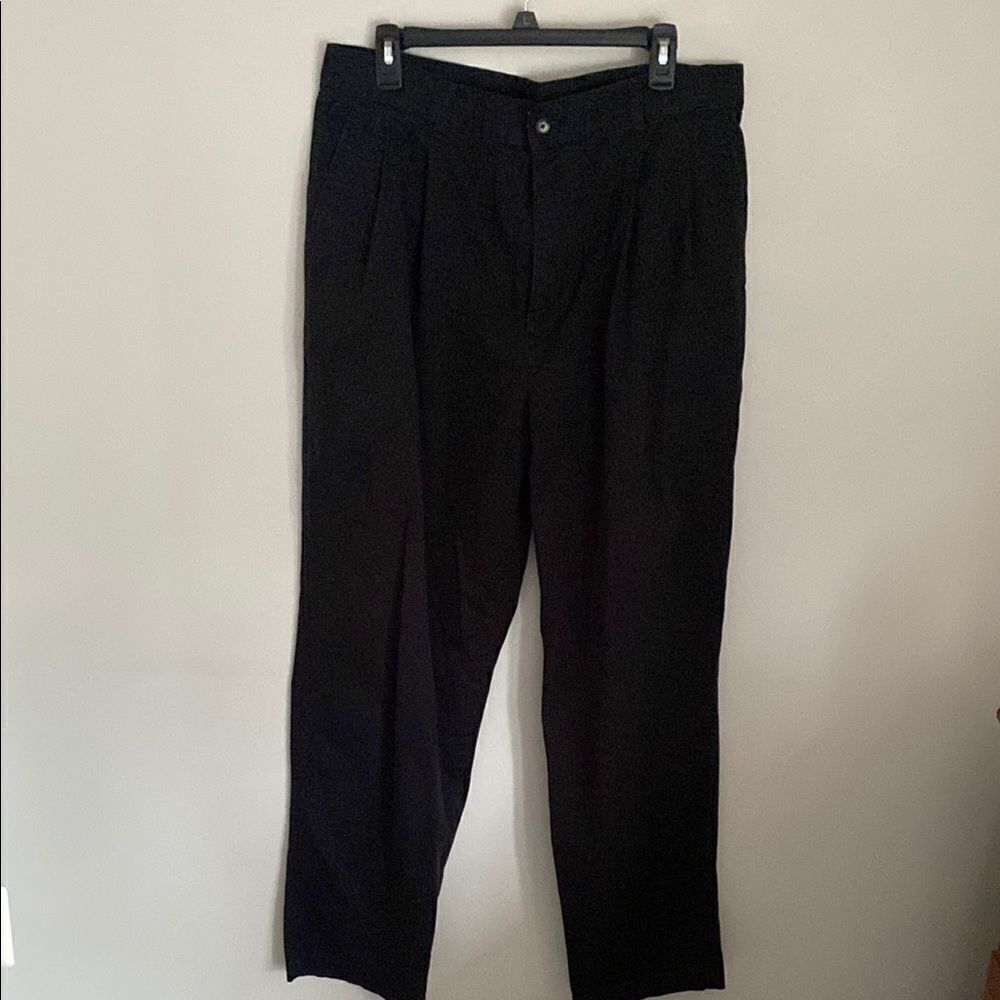 Pure Stuff Men’s Black Pleated Pants | 36x32 | Y2K / 90s Era | Made in Macau